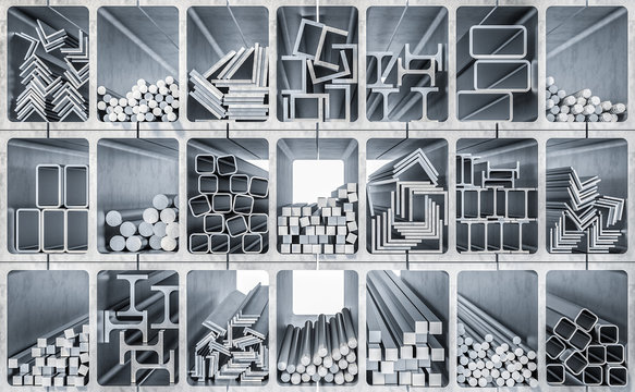 A diverse selection of aluminum profiles available for sale