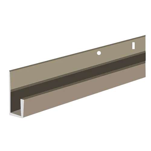 Specialized aluminum channels shaped like the letter 'J', featuring a unique design for structural applications